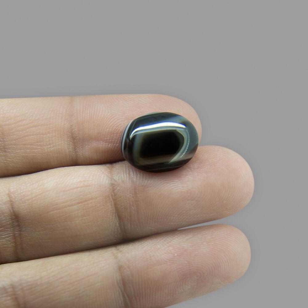 Sulemani Black Hakik- 5.79 Carat