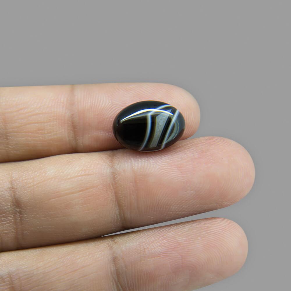 Sulemani Black Hakik- 6.56 Carat