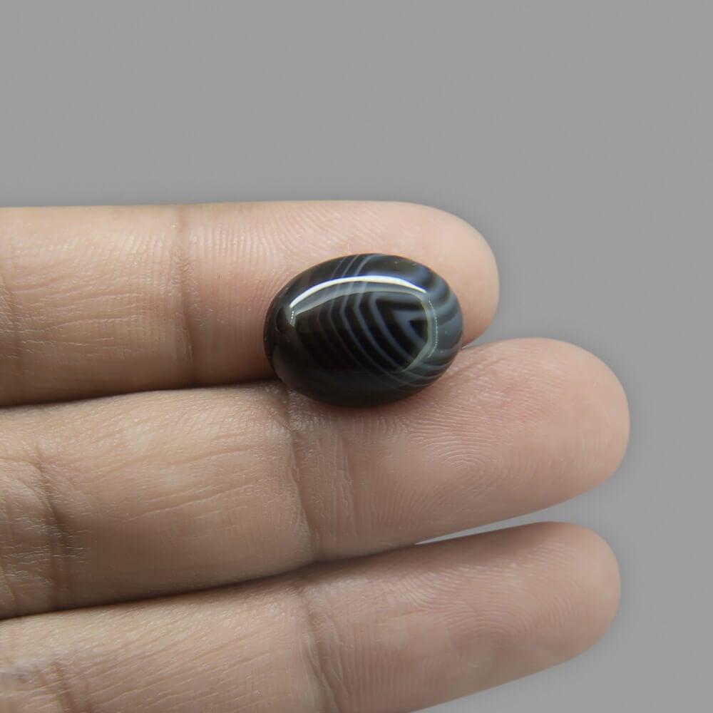 Sulemani Black Hakik- 8.50 Carat