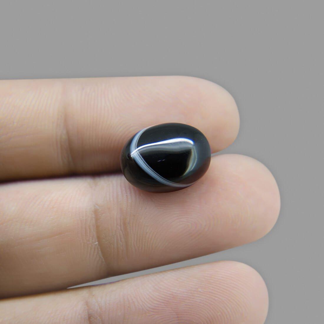 Sulemani Black Hakik- 11.24 Carat