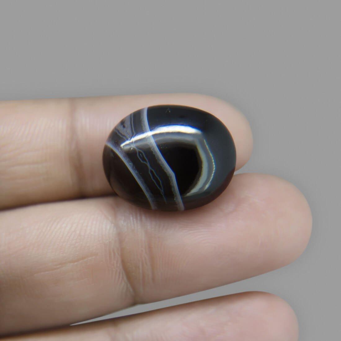 Sulemani Black Hakik- 17.56 Carat