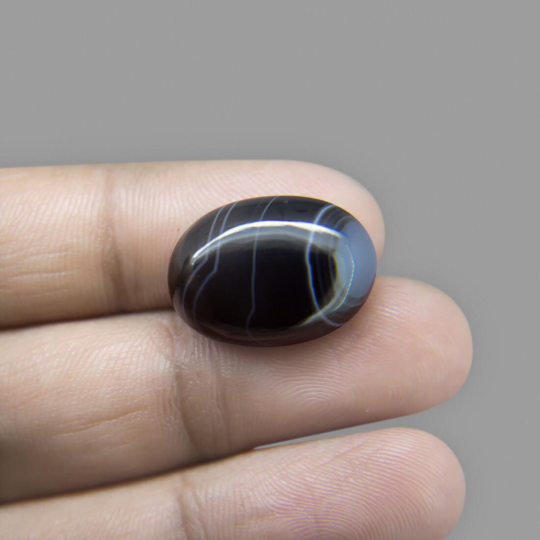 Sulemani Black Hakik- 15.77 Carat