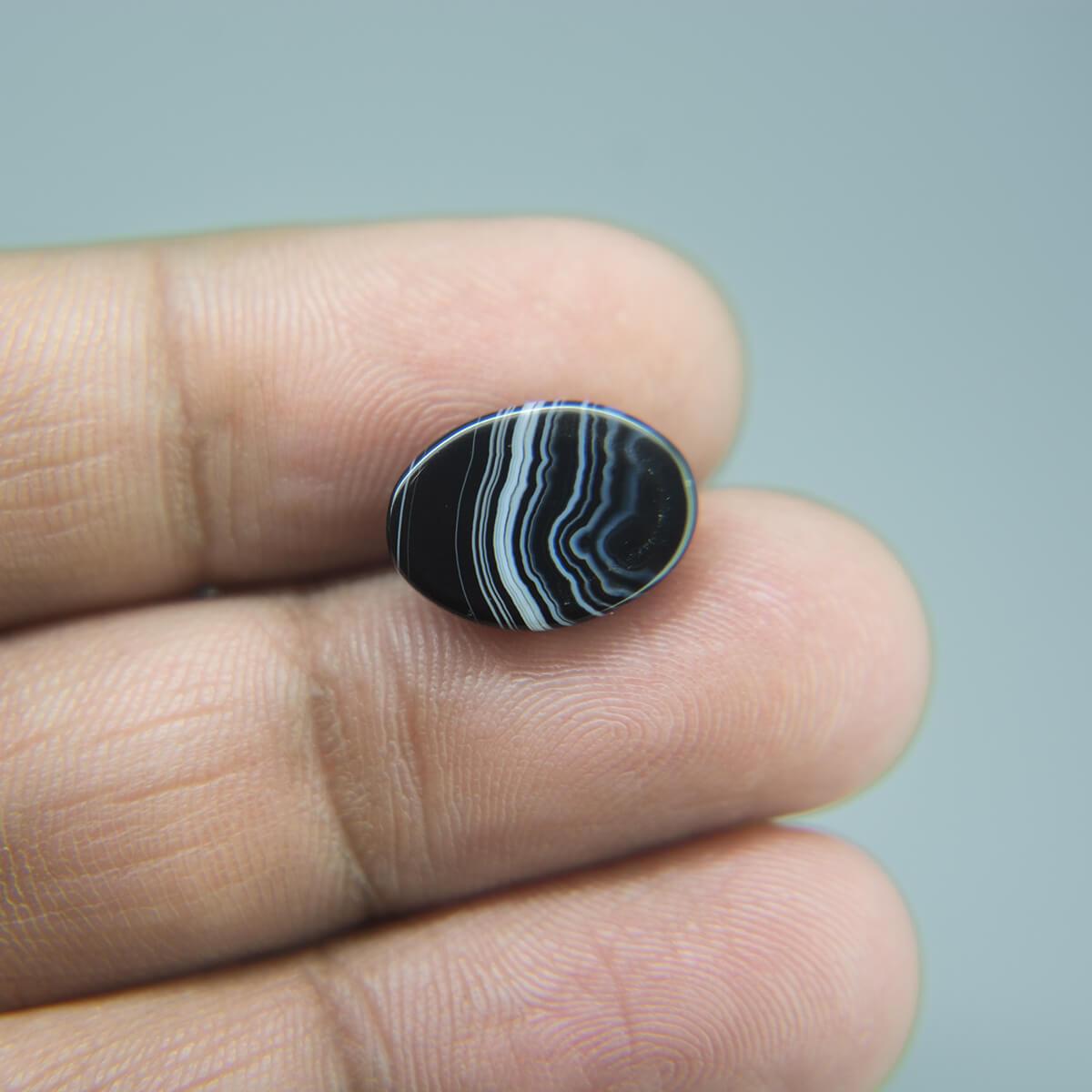 Sulemani Black Hakik- 6.23 Carat