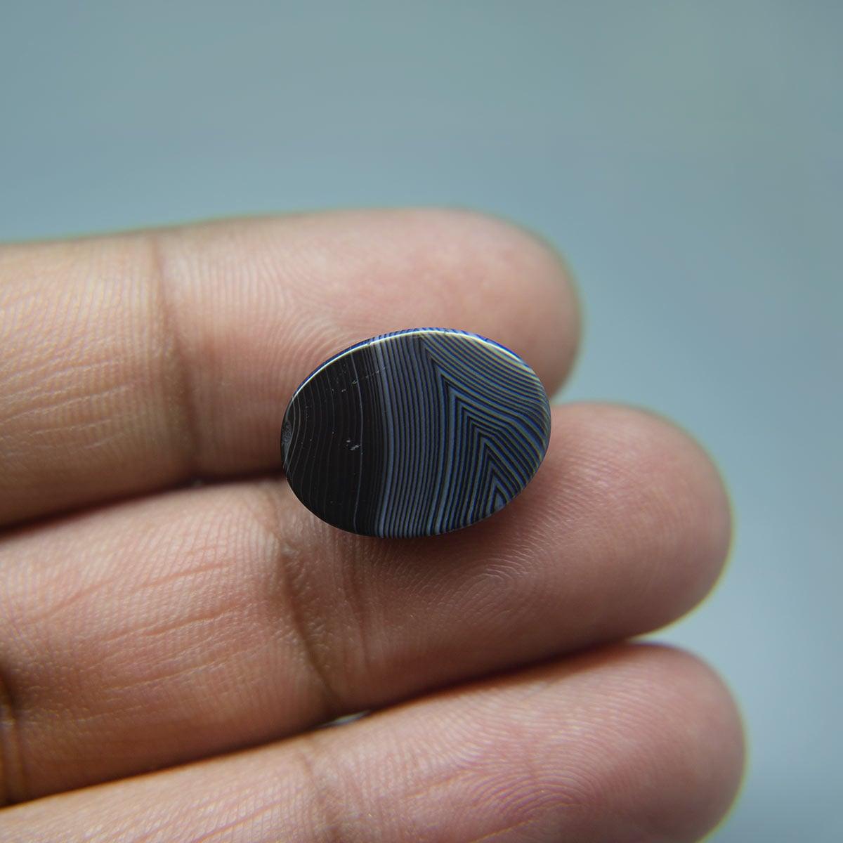 Sulemani Black Hakik- 9.10 Carat