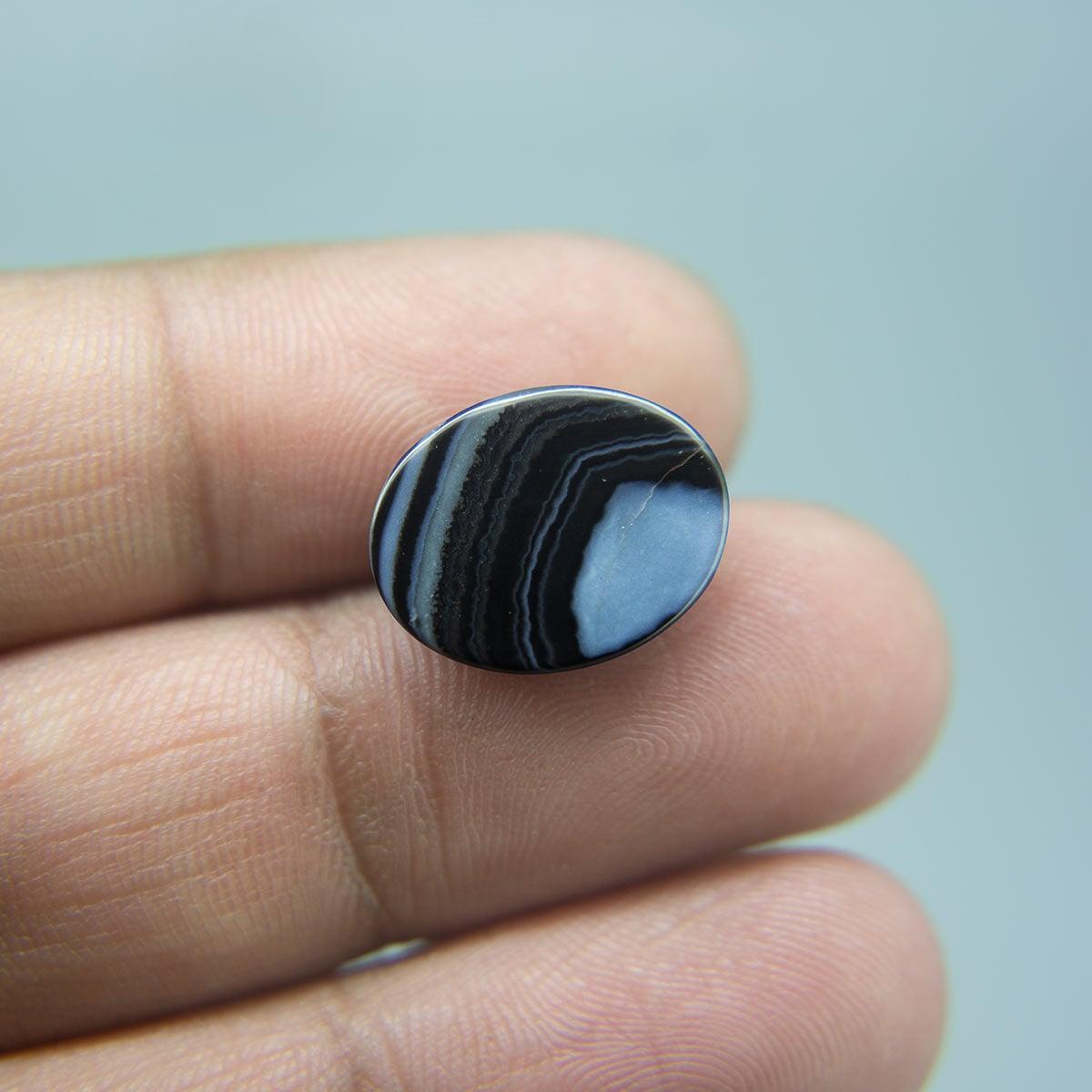 Sulemani Black Hakik- 8.25 Carat