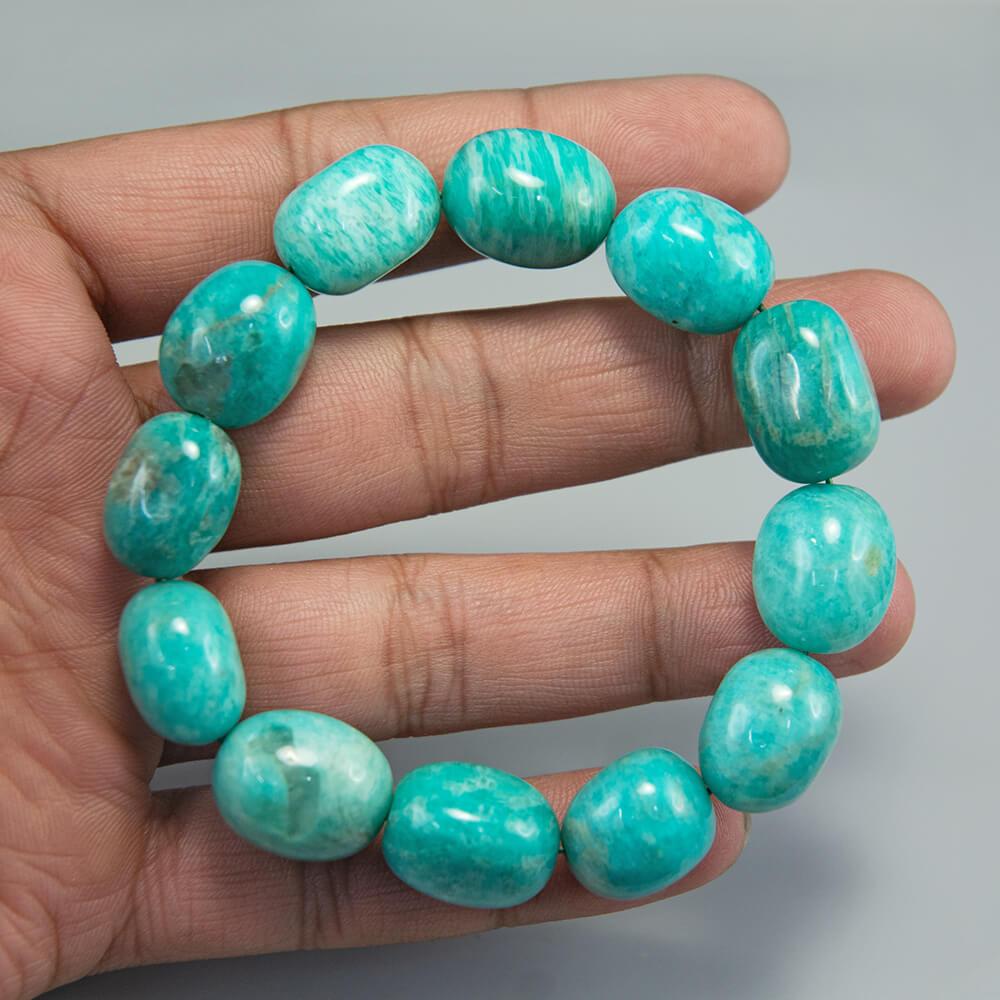Amazonite Tumble Beads Bracelet