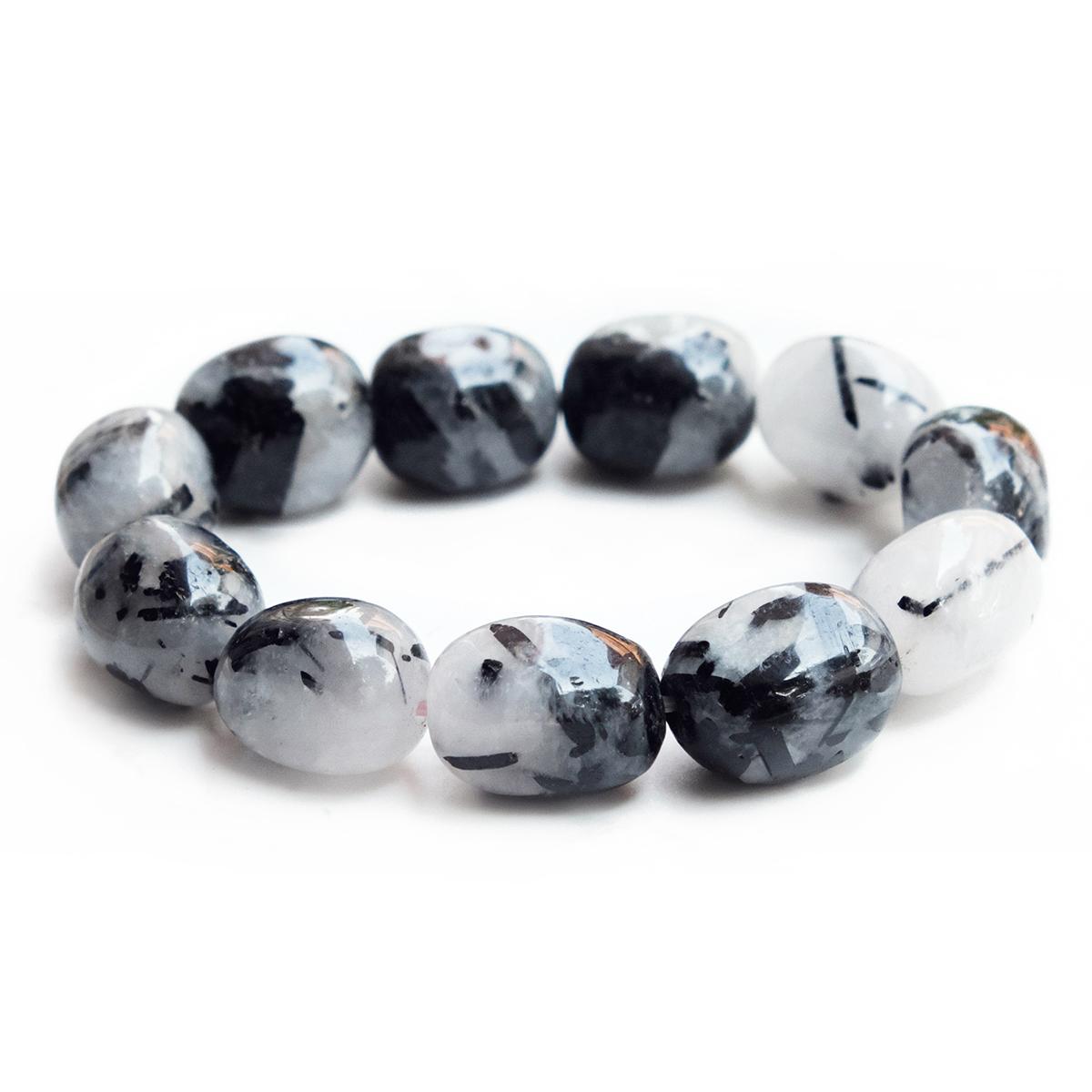 Black Tourmalated Tumble Bracelet