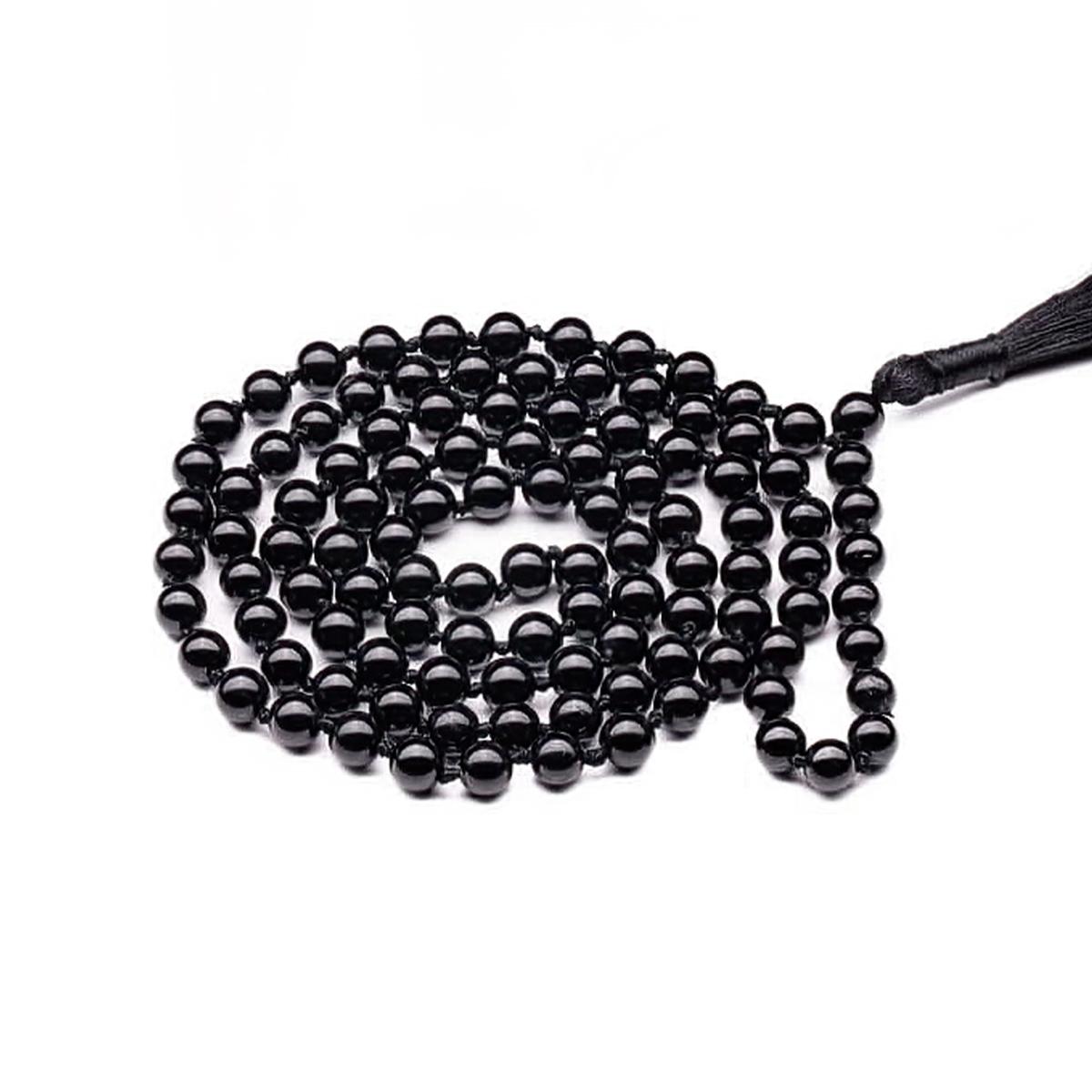 Black Tourmaline Beads Mala