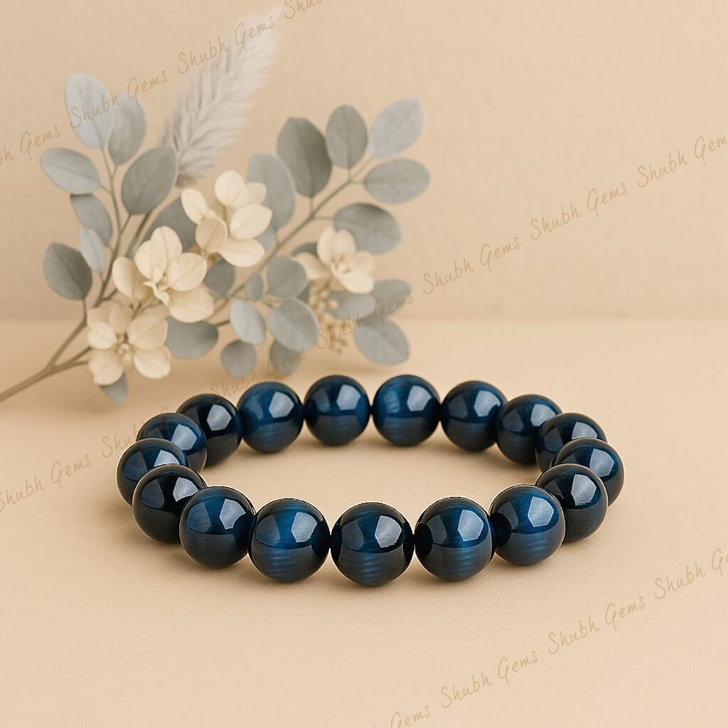 Blue Tiger Eyes Bracelet