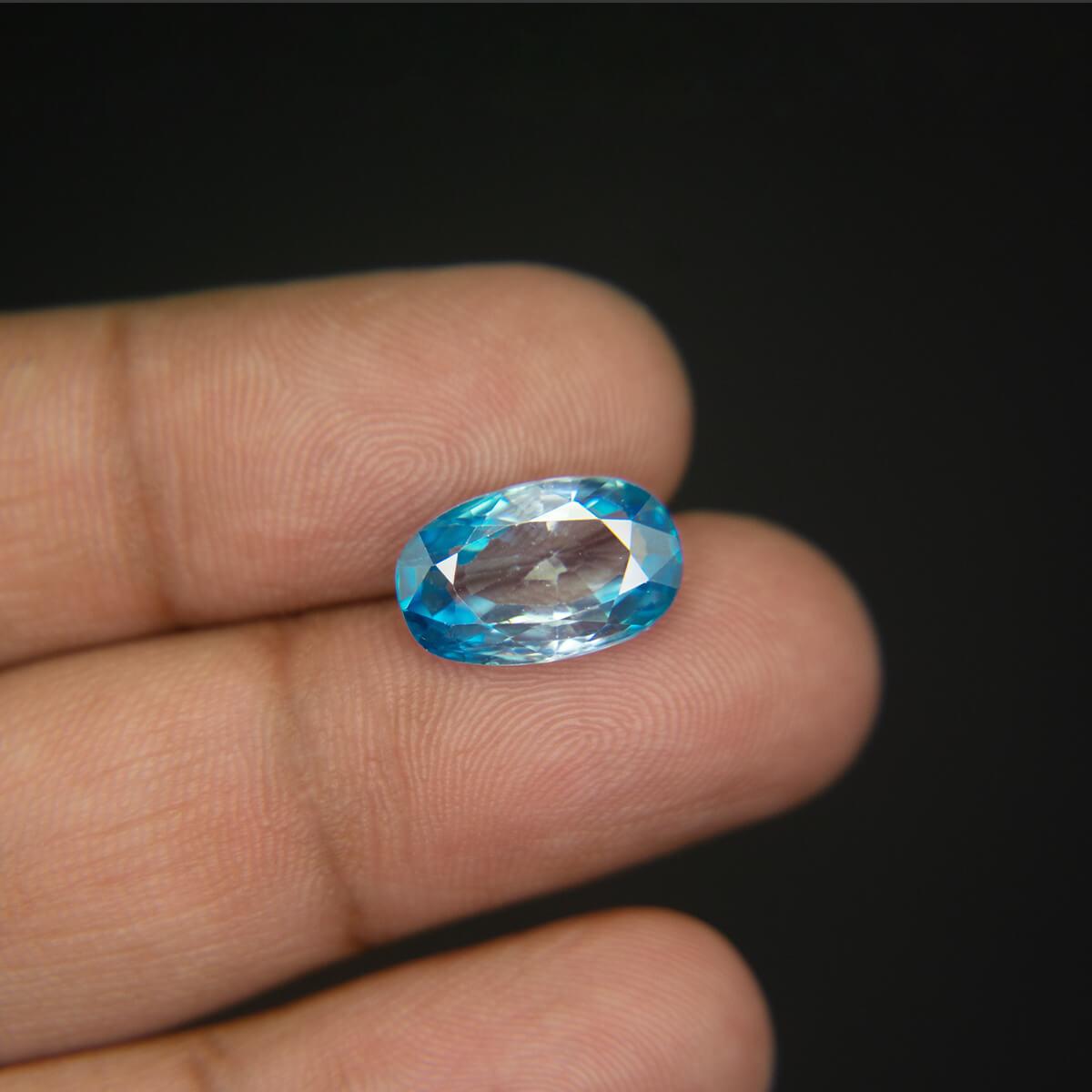 Blue Zircon - 8.35 Carat