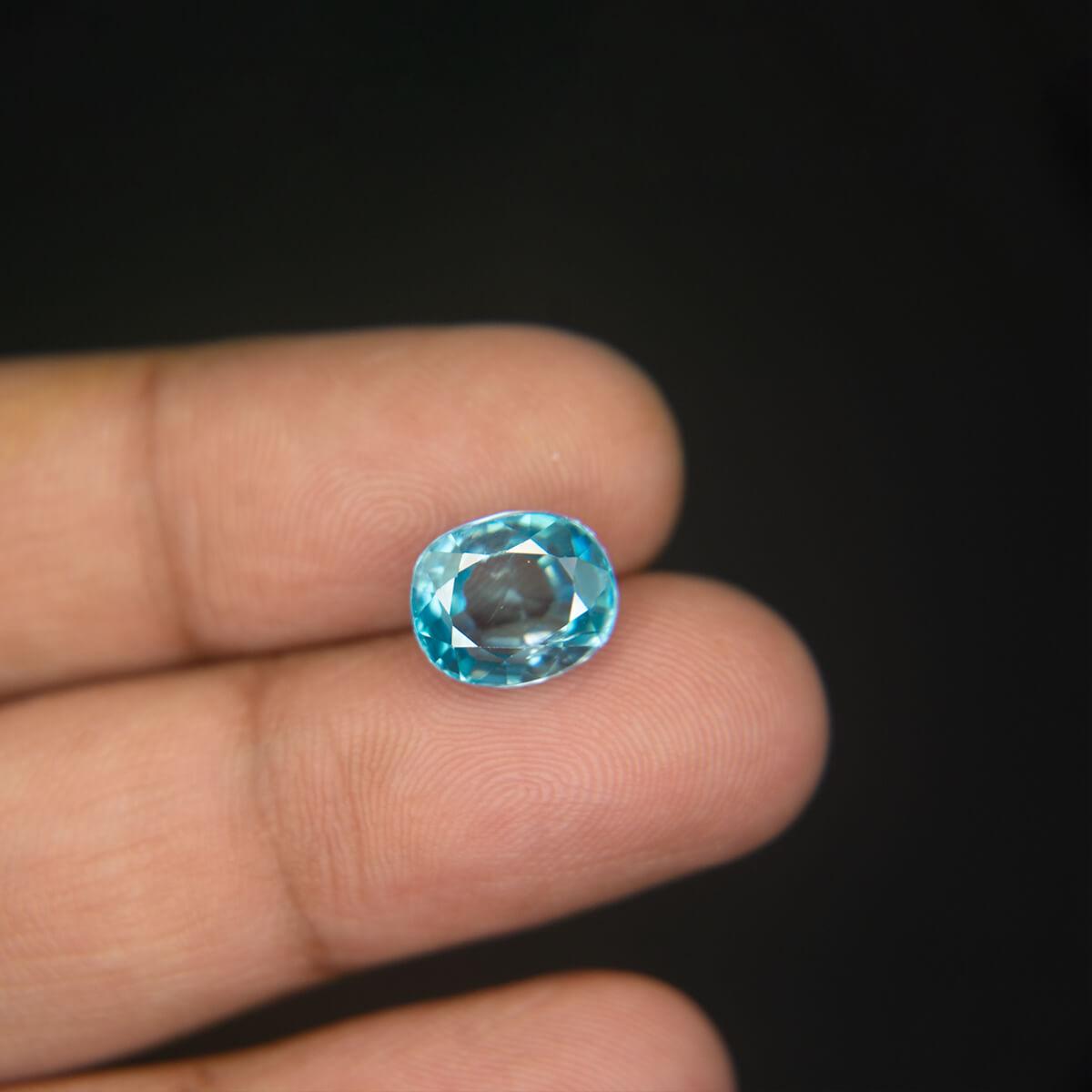 Blue Zircon - 7.47 Carat