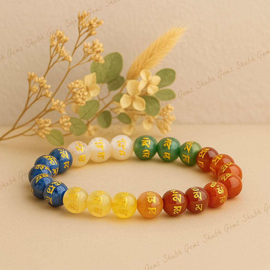 Meditation Mantra Beads Bracelet