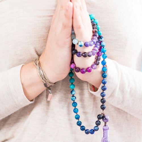 Japa Mala, 108 Gemstone Beads, Rosary online in India - Shubh Gems