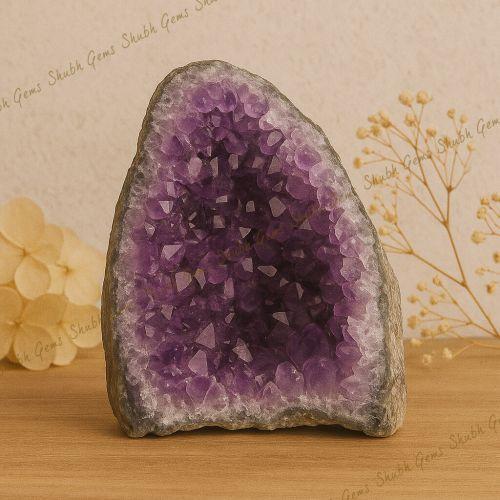 Shubh Gems Amethyst Crystal Geode