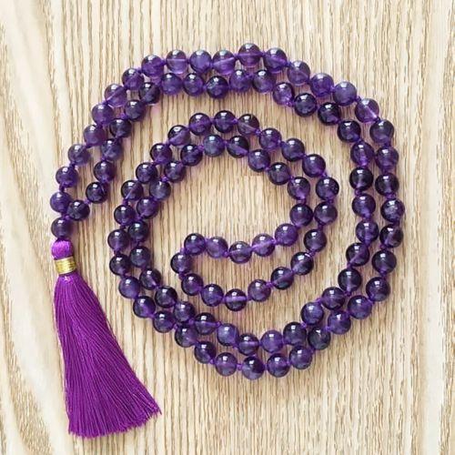 Amethyst Beads Mala
