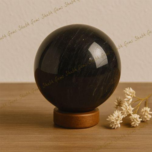 Shubh Gems Black Tourmaline Crystal Sphere