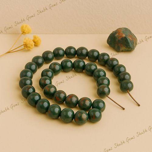 Shubh Gems BloodStone Beads Strand