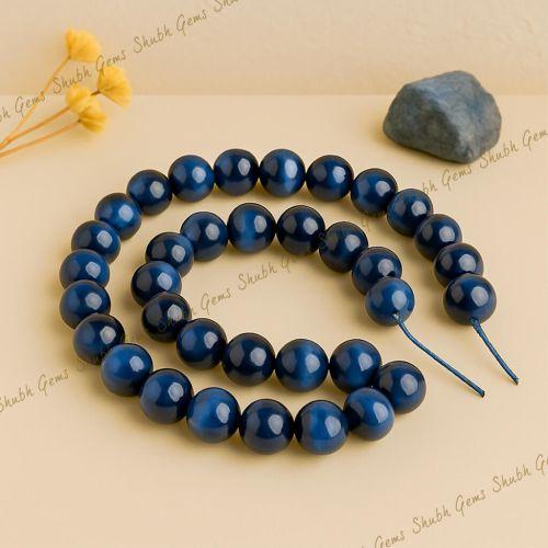 Blue Tiger Eye AAA Quality Beads String - 14 Inch