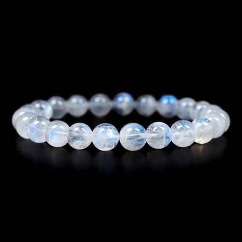 Blue Rainbow Moonstone Bracelet