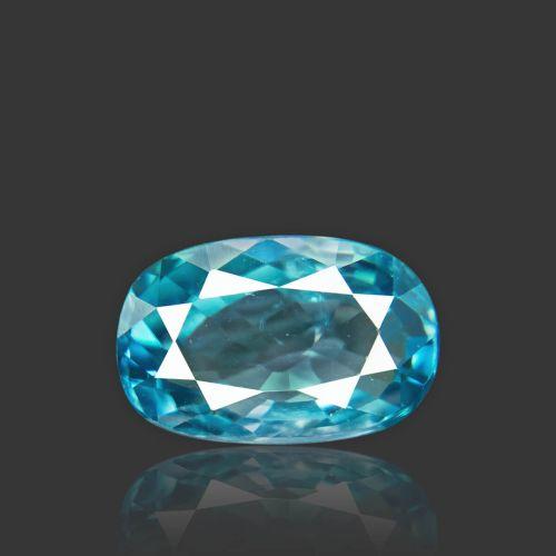 Natural Blue Zircon - 8.64 Carat