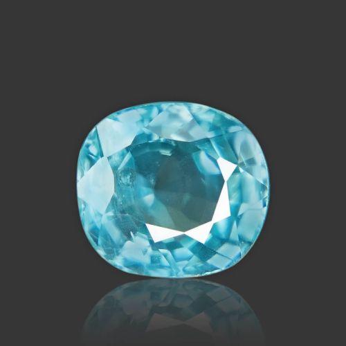 Natural Blue Zircon - 3.99 Carat