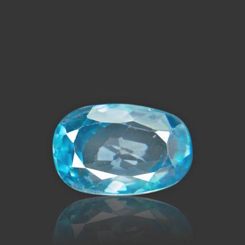 Natural Blue Zircon - 5.25 Carat