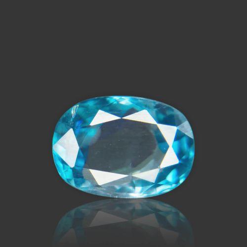 Natural Blue Zircon - 5.37 Carat