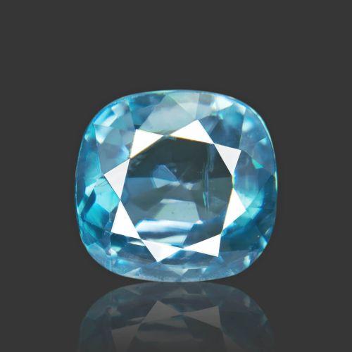 Natural Blue Zircon - 7.11 Carat
