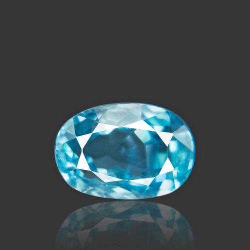 Blue Zircon - 6.47 Carat