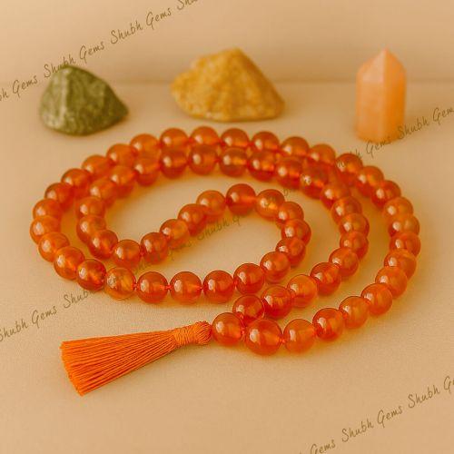 Shubh Gems Carnelian Bead Tasbih