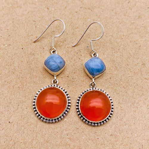 Gemstone Earrings in Silver