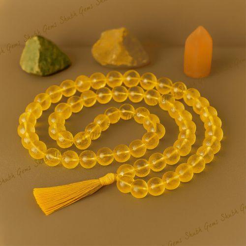 Shubh Gems Citrine Bead Tasbih