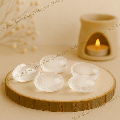 Green Clear Quartz Tumble Crystal