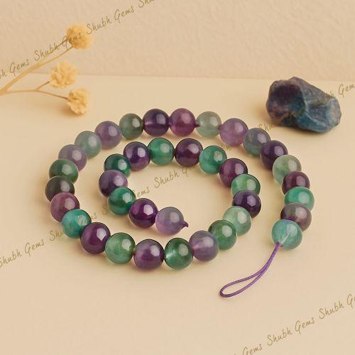 Shubh Gems Fluorite Beads Strand