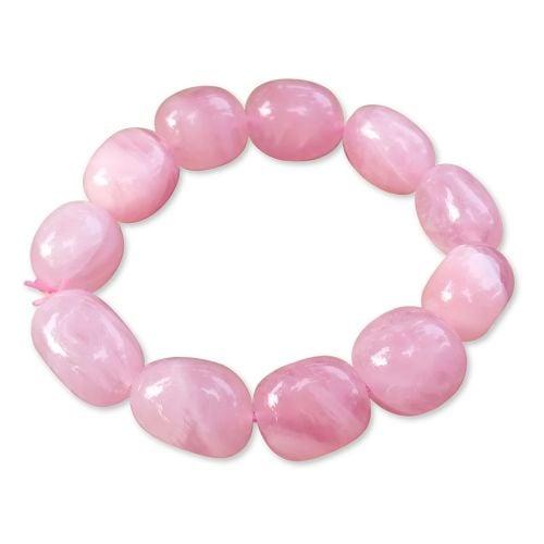 Rose Quartz Tumble Bracelet