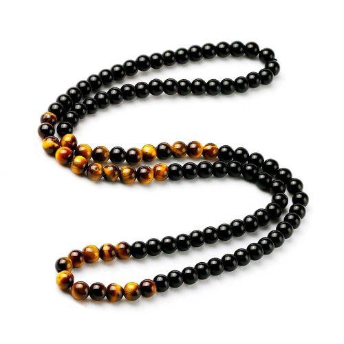 Golden Tiger & Black Agate String