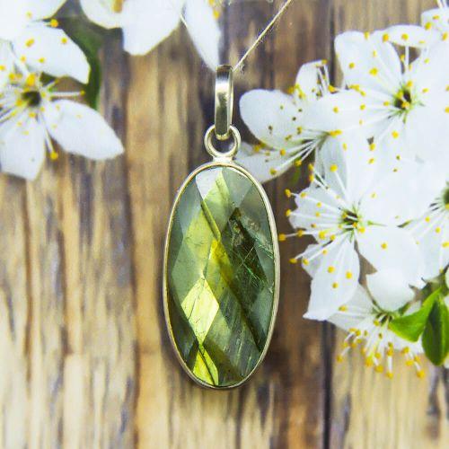 Labradorite Sterling Silver Pendant