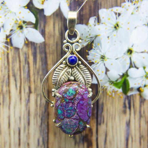 Gemstone Silver Pendant