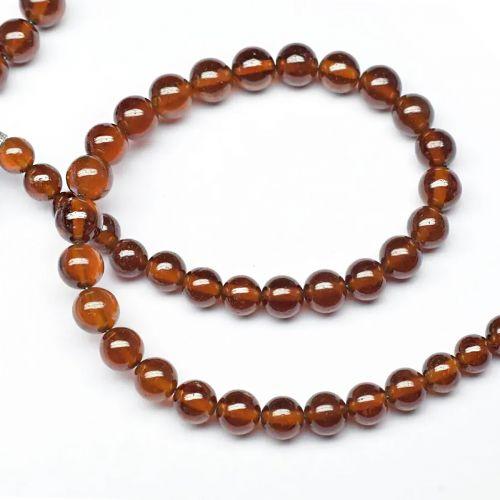 Hessonite (Gomed) Beads Mala