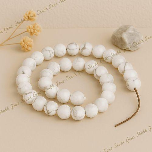 Shubh Gems Howlite Beads Strand