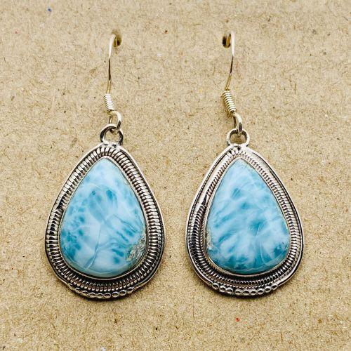Larimar Gemstone Earrings
