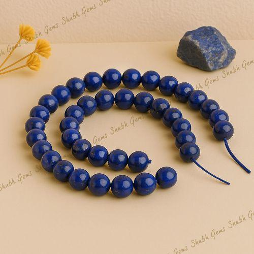 Shubh Gems Natural Lapis lazuli Beads Strand