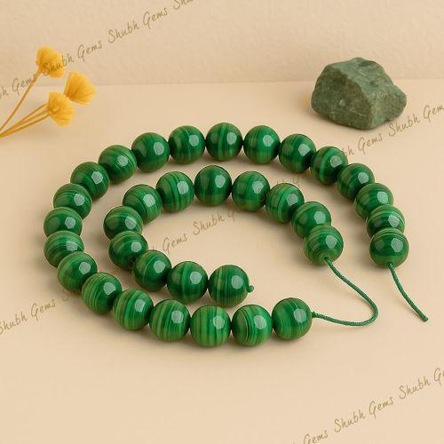 Shubh Gems Malachite Beads Strand
