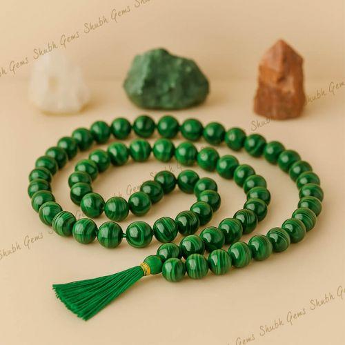 Shubh Gems Malachite Bead Tasbih