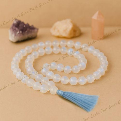 Blue Rainbow Moonstone Bead Tasbih