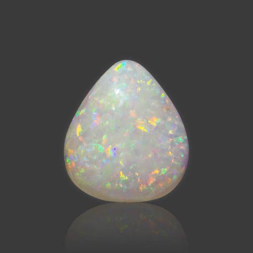 White Opal with Fire - 3.87 Carat