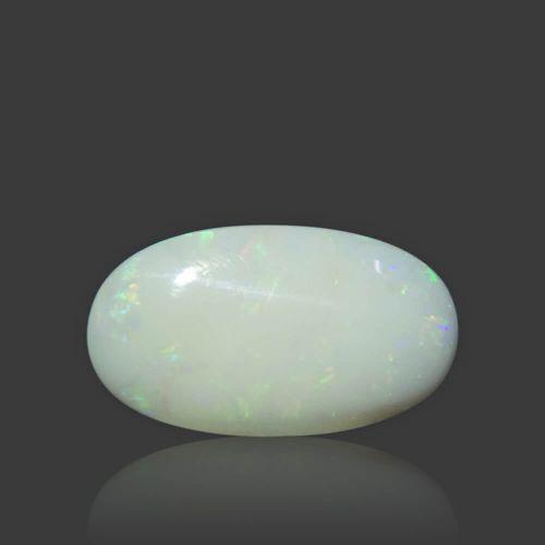 White Opal With Fire - 8.97 Carat