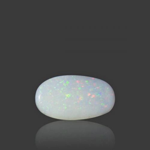 White Opal With Fire - 4.11 Carat