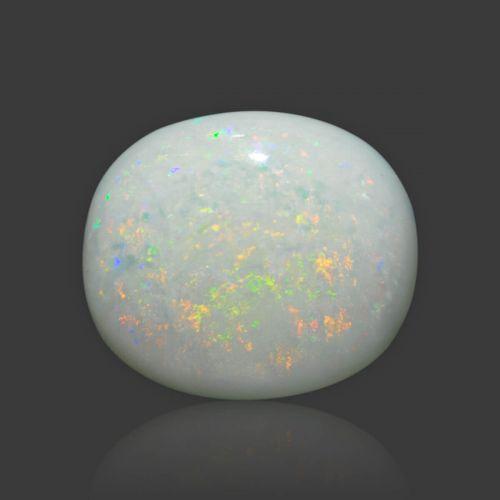 White Opal With Fire - 9.56 Carat