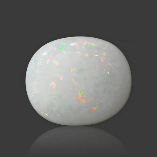 White Opal With Fire - 8.78 Carat